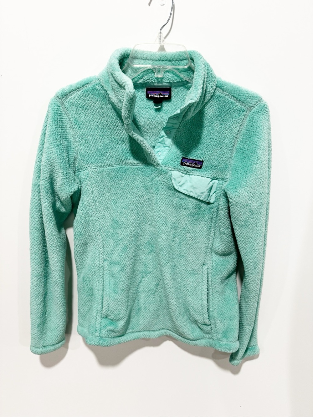 Patagonia Women’s Re-Tool Snap-T Fleece Pullover Aqua Mint Green Size M